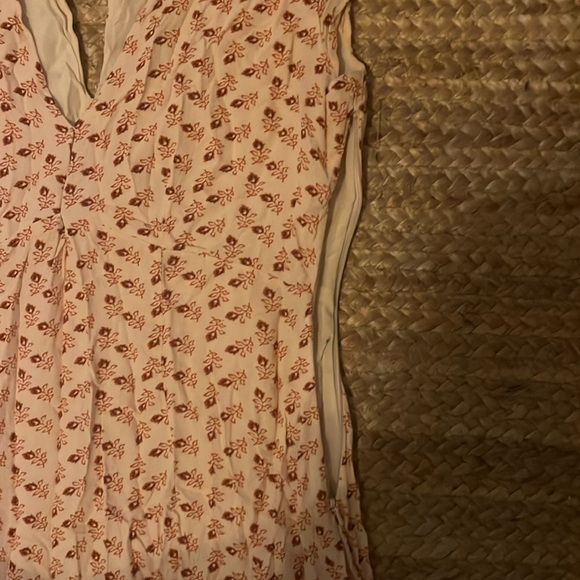 Free People pink, cream and floral boho long maxi  dress 🌺 🥀 🌸 - Picture 3 of 8